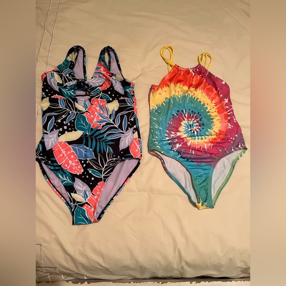 Girls Bathing suits. Size 12. Never Worn.